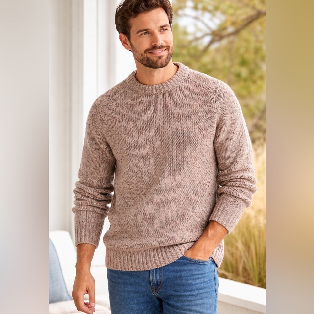 COS Speckled Knit Men’s Sweater in Multicolor Size S